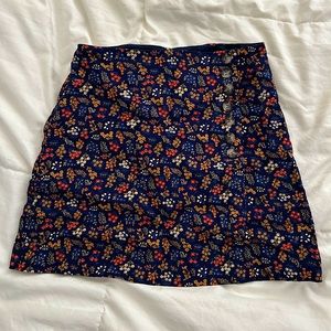 Madewell floral mini skirt